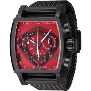 Invicta Red and Black Dial Watch